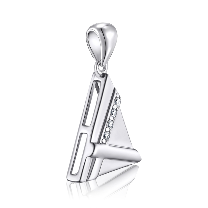 Срібна підвіска з фіанітами. Артикул SZDP00460-P/12/1