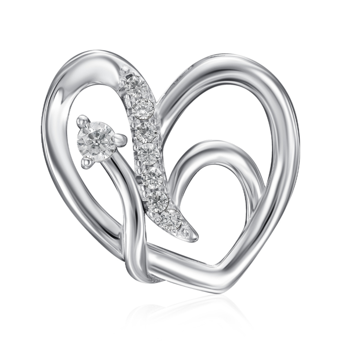 Срібна підвіска з фіанітами. Артикул SZDP00466-P/12/1