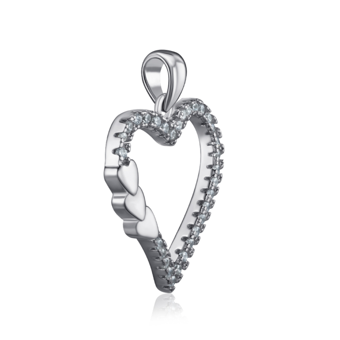 Срібна підвіска з фіанітами. Артикул SZDP00471-P/12/1