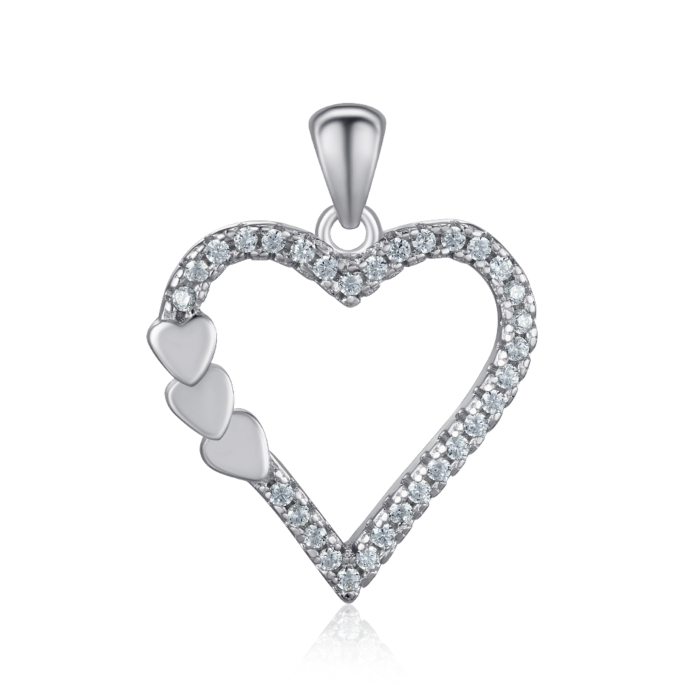 Срібна підвіска з фіанітами. Артикул SZDP00471-P/12/1