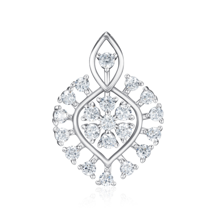 Срібна підвіска з фіанітами. Артикул SZDP00535-P/12/1