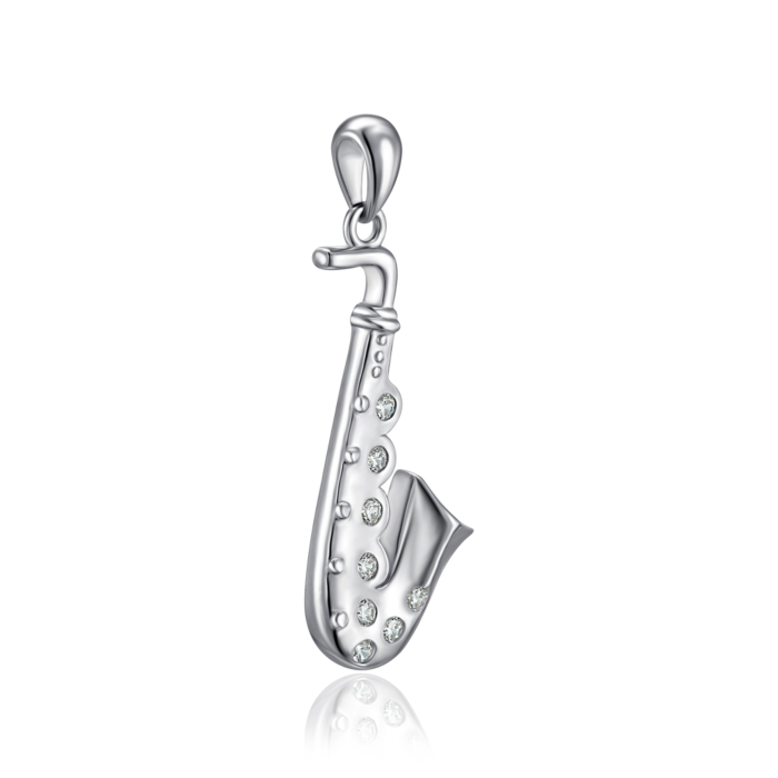 Срібна підвіска з фіанітами. Артикул SZDP00543-P/12/1