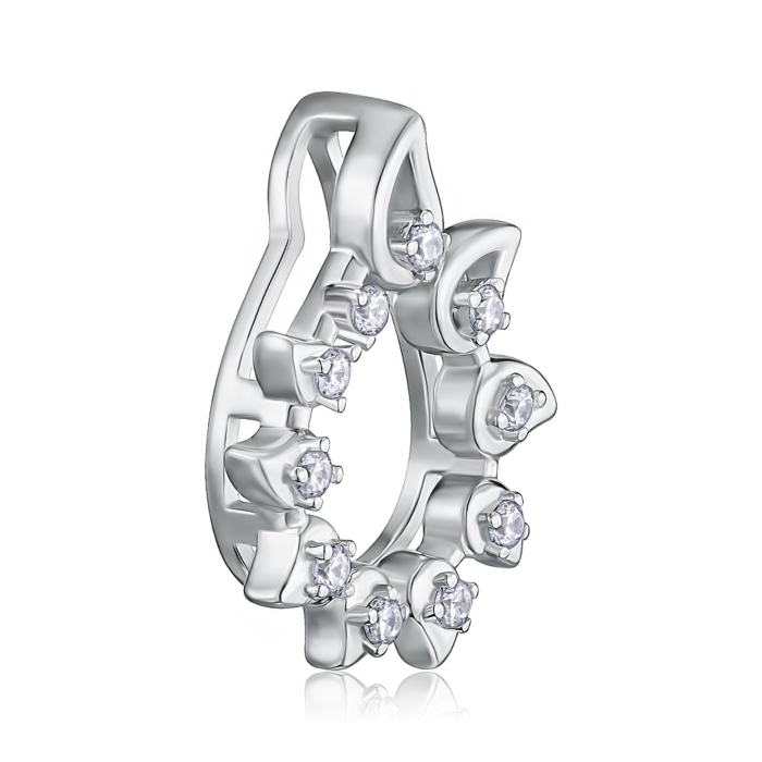 Срібна підвіска з фіанітами. Артикул SZDP00553-P/12/1