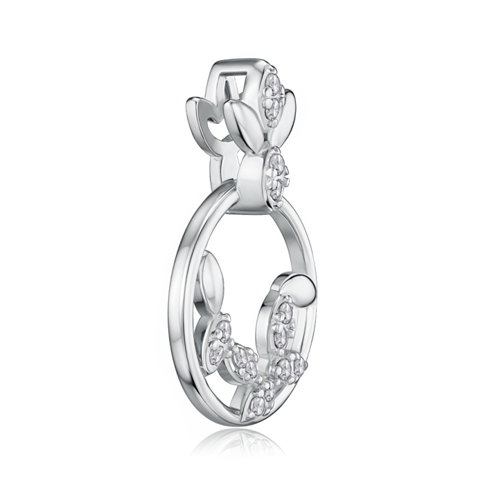 Срібна підвіска з фіанітами. Артикул SZDP00556-P/12/1