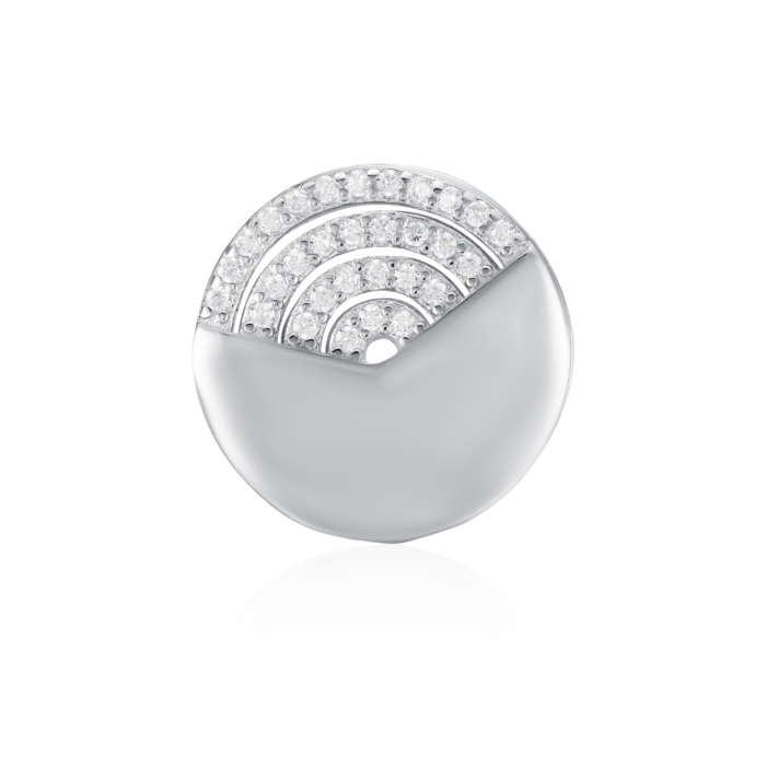 Срібна підвіска з фіанітами. Артикул SZDP00578-P/12/1