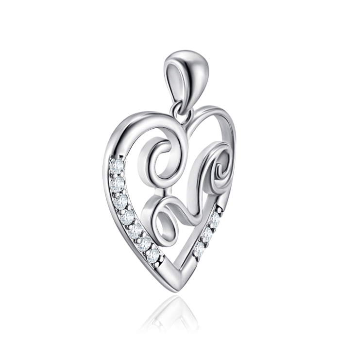 Срібна підвіска з фіанітами. Артикул SZDP00581-P/12/1