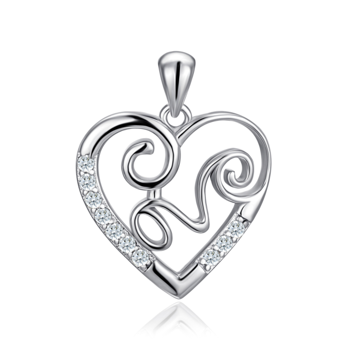 Срібна підвіска з фіанітами. Артикул SZDP00581-P/12/1