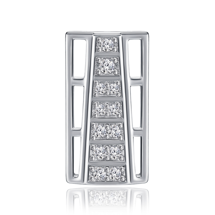 Срібна підвіска з фіанітами. Артикул SZDP00584-P/12/1