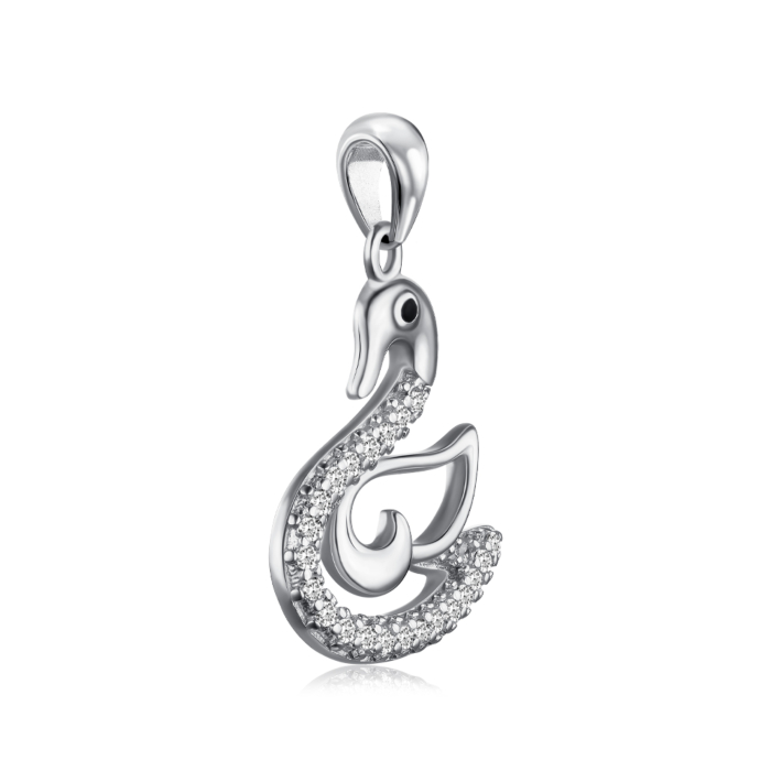 Срібна підвіска з фіанітами. Артикул SZDP00588-P/12/7