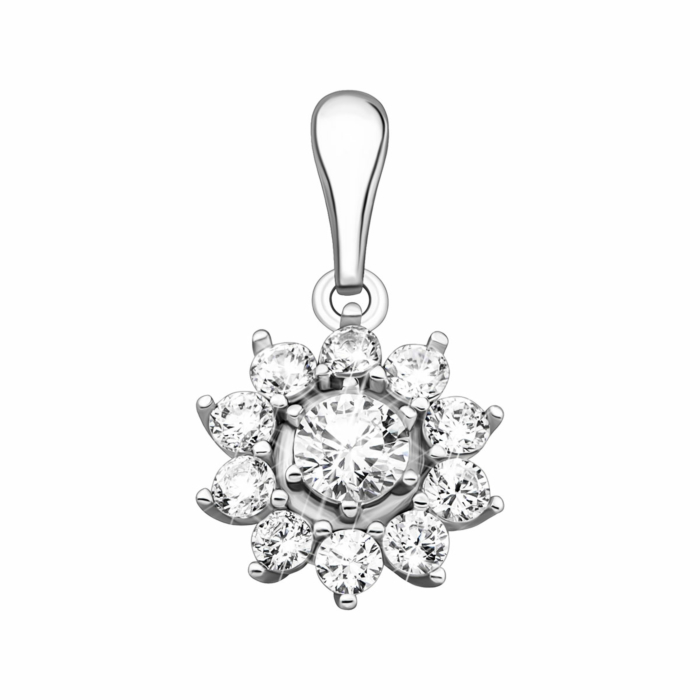 Срібна підвіска з фіанітами. Артикул UG5SZDP00942