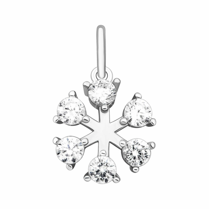 Срібна підвіска з фіанітами. Артикул UG5SZDP01067