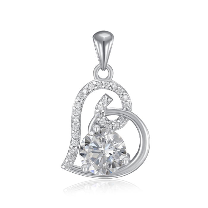 Срібна підвіска з фіанітами. Артикул SZDP01727-P/12/1