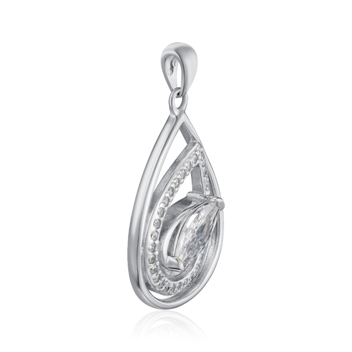 Срібна підвіска з фіанітами. Артикул SZDP01737-P/12/1
