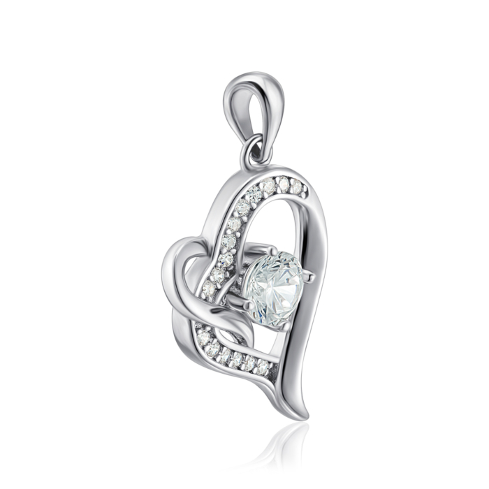 Срібна підвіска з фіанітами. Артикул SZDP01747-P/12/1