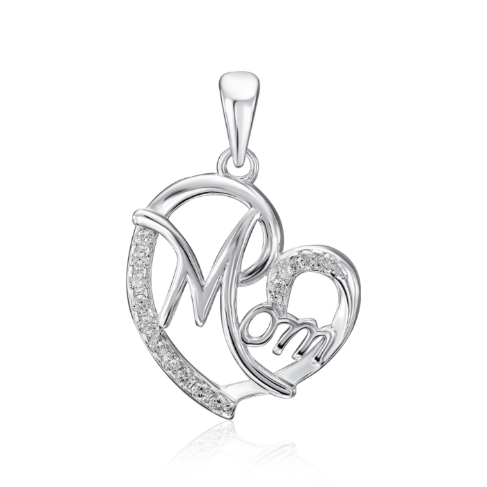 Срібна підвіска з фіанітами. Артикул SZDP01751-P/12/1