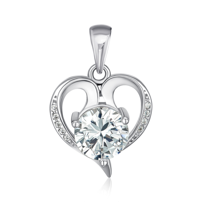 Срібна підвіска з фіанітами. Артикул SZDP01754-P/12/1