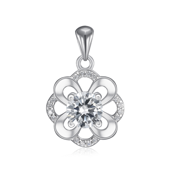 Срібна підвіска з фіанітами. Артикул SZDP01760-P/12/1