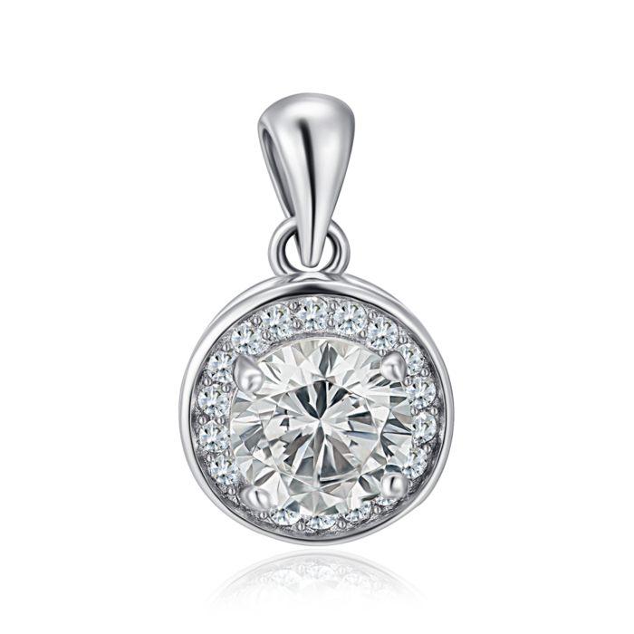 Срібна підвіска з фіанітами. Артикул SZDP01783-P/12/1