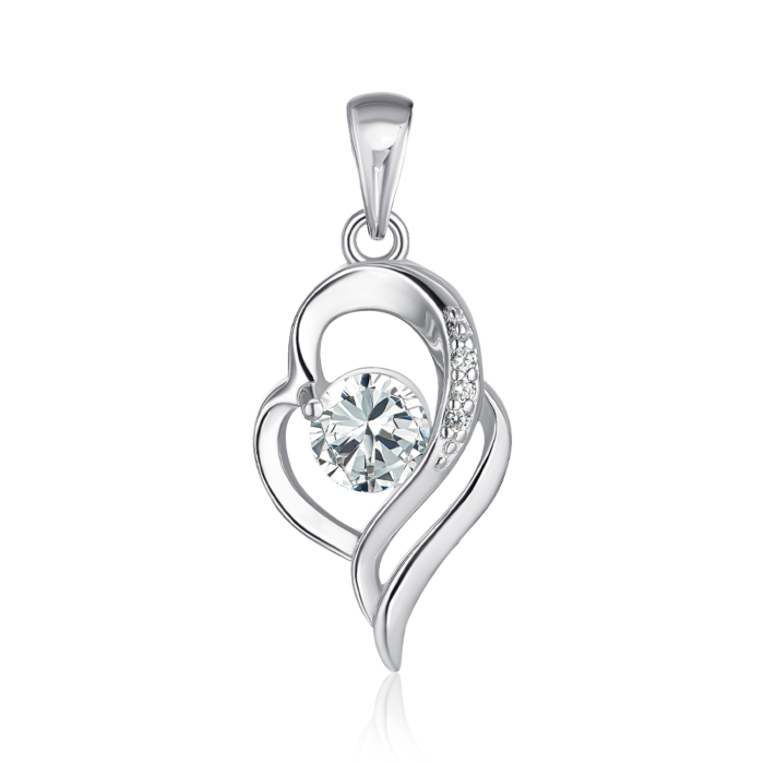 Срібна підвіска з фіанітами. Артикул SZDP01795-P/12/1