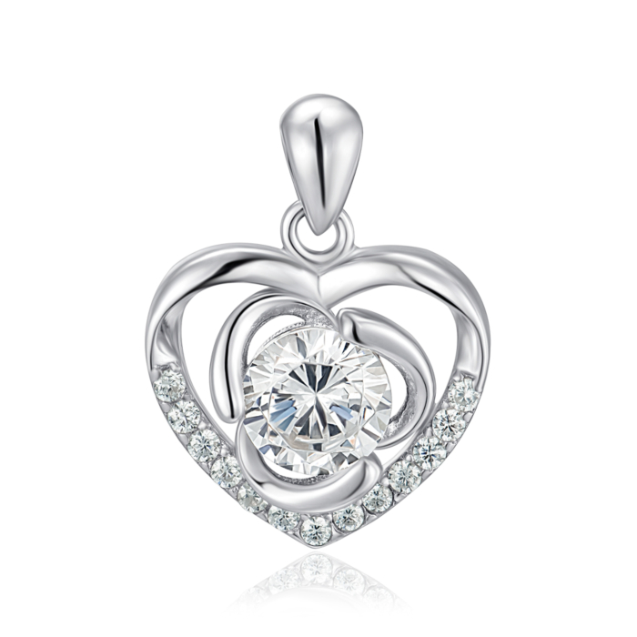 Срібна підвіска з фіанітами. Артикул SZDP01799-P/12/1