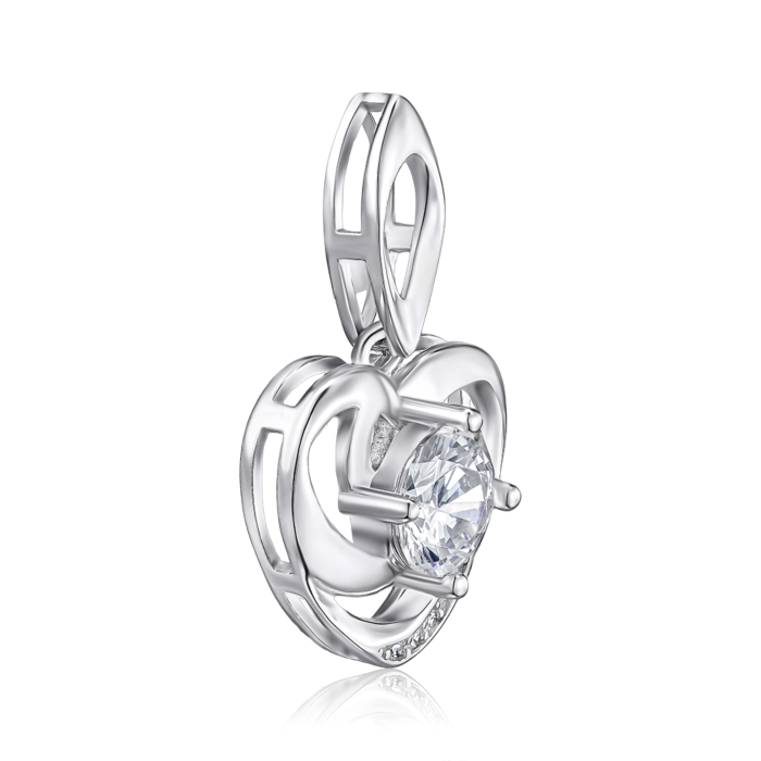 Срібна підвіска з фіанітами. Артикул SZDP01802-P/12/1