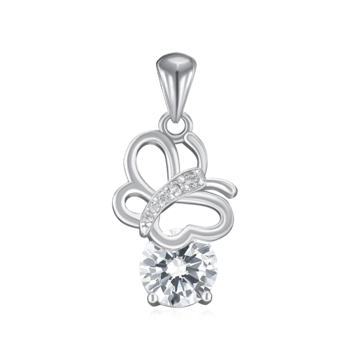 Срібна підвіска з фіанітами. Артикул SZDP01848-P/12/1