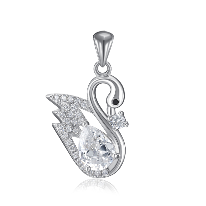 Срібна підвіска з фіанітами. Артикул SZDP01857-P/12/7