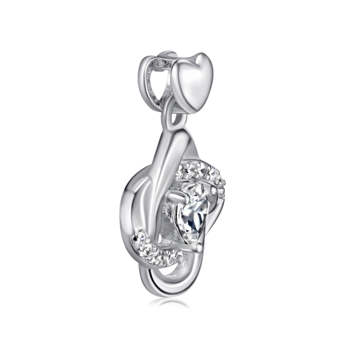Срібна підвіска з фіанітами. Артикул SZDP01868-P/12/1