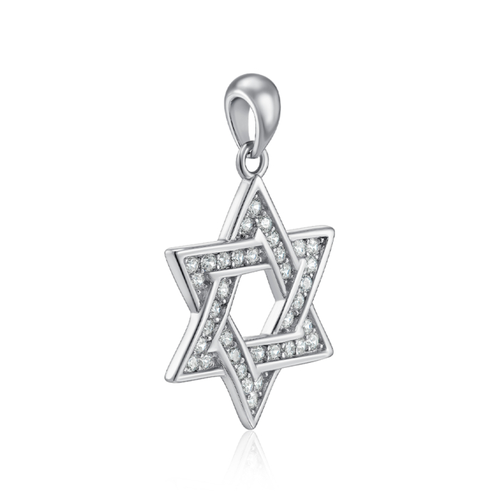 Срібна підвіска з фіанітами. Артикул SZDP02255-P/12/1