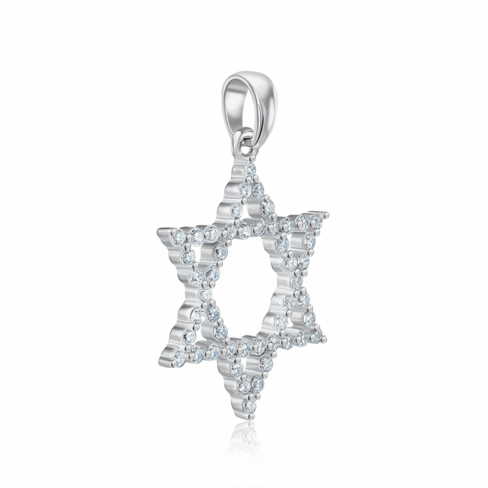 Срібна підвіска з фіанітами. Артикул SZDP02257-P/12/1