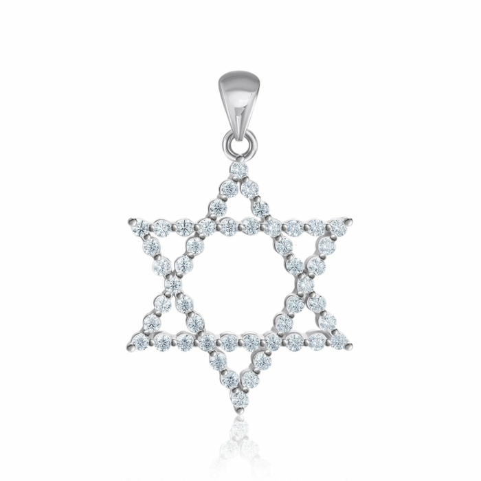 Срібна підвіска з фіанітами. Артикул SZDP02257-P/12/1