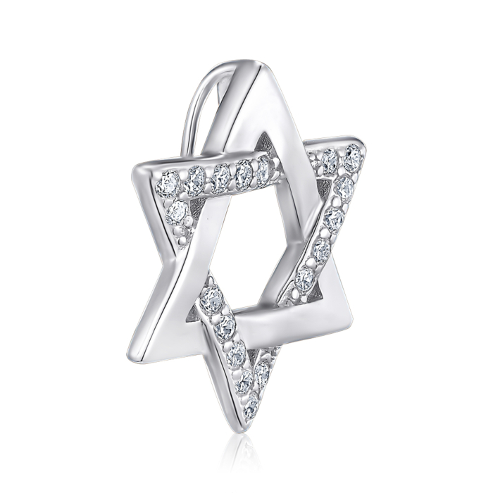 Срібна підвіска з фіанітами. Артикул SZDP02258-P/12/1