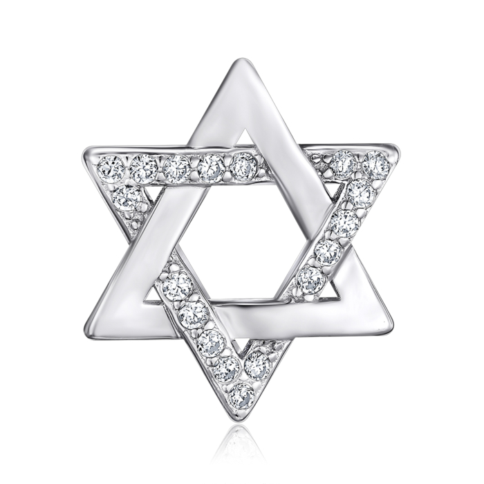 Срібна підвіска з фіанітами. Артикул SZDP02258-P/12/1