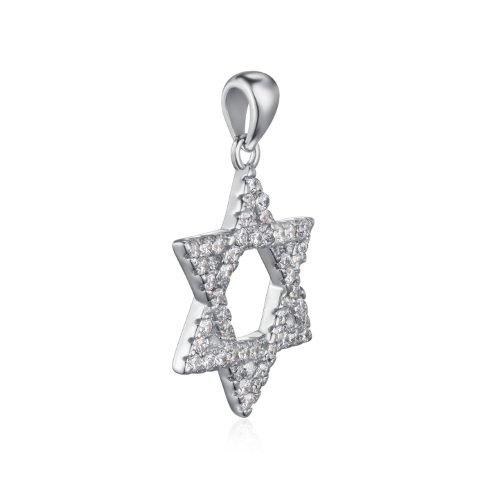 Срібна підвіска з фіанітами. Артикул SZDP02278-P/12/1