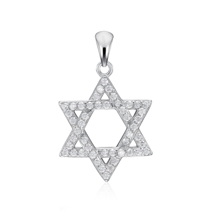 Срібна підвіска з фіанітами. Артикул SZDP02287-P/12/1