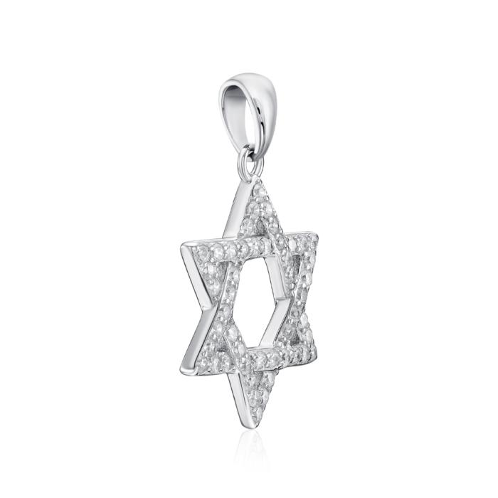 Срібна підвіска з фіанітами. Артикул SZDP02287-P/12/1