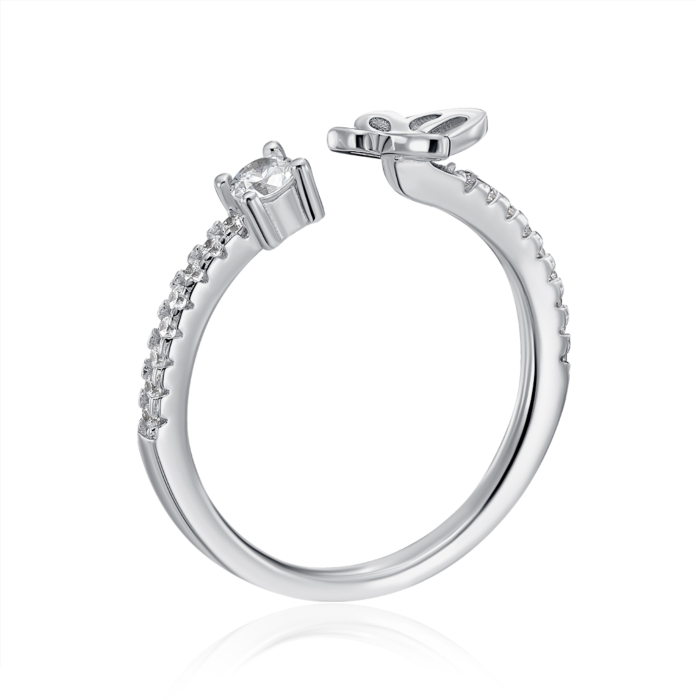 Серебряное кольцо с фианитами. Артикул SZDR10313-R/12/1