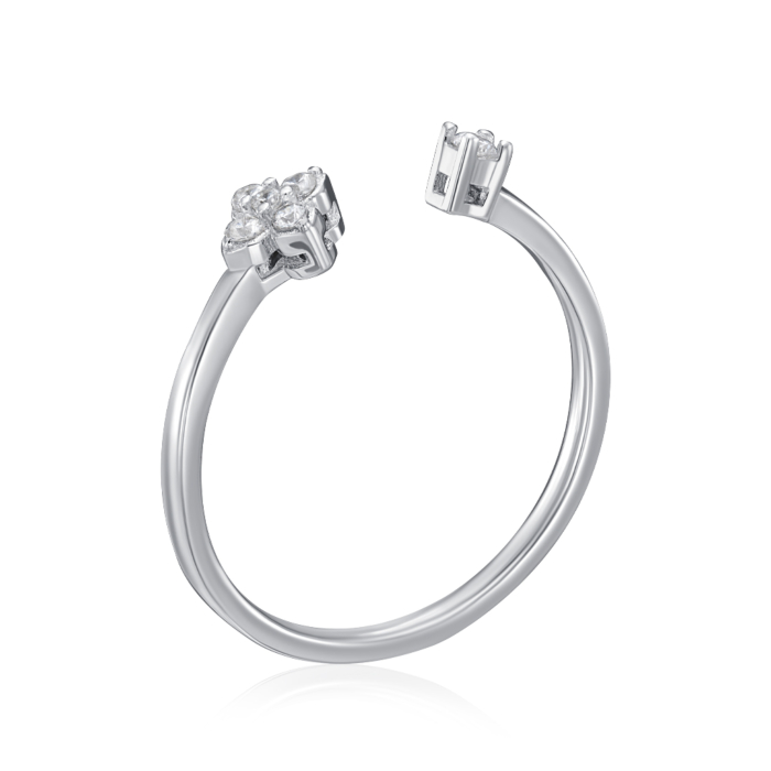 Серебряное кольцо с фианитами. Артикул SZDR-10331-R/12/1