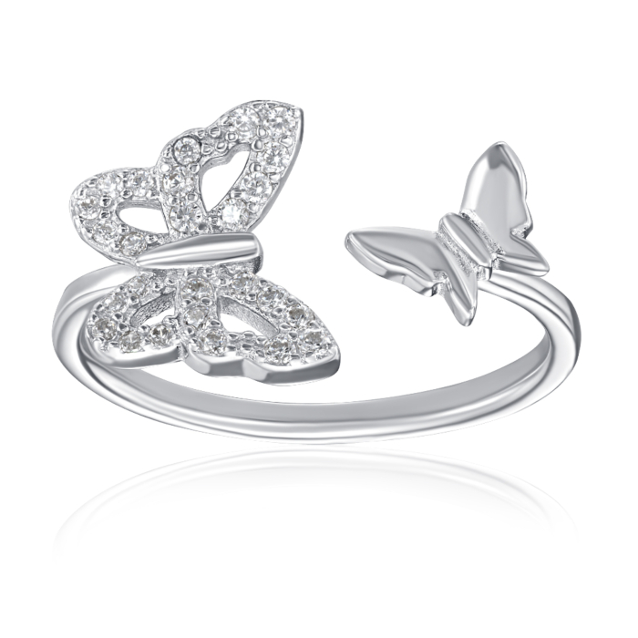 Серебряное кольцо с фианитами. Артикул SZDR10372-R/12/1