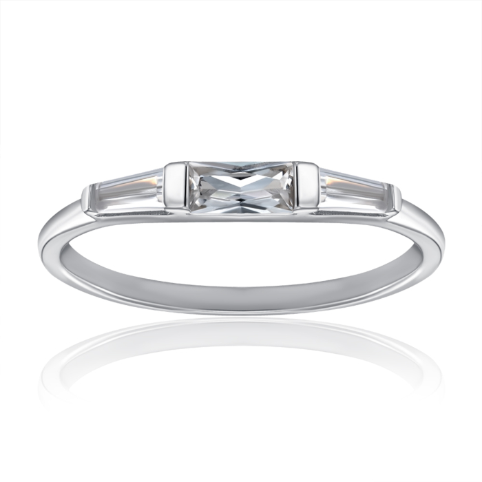 Срібна каблучка з фіанітами. Артикул SZDR15667-R/12/1