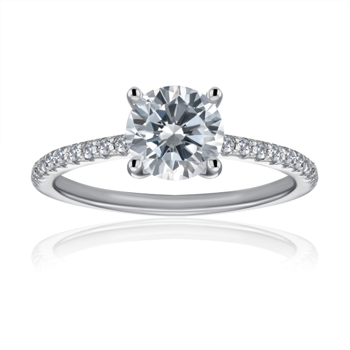 Серебряное кольцо с фианитами. Артикул SZDR00177-R/12/1