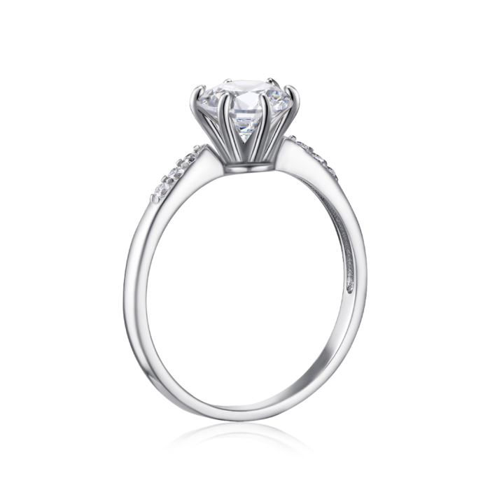 Серебряное кольцо с фианитами. Артикул SZDR00198-R/12/1