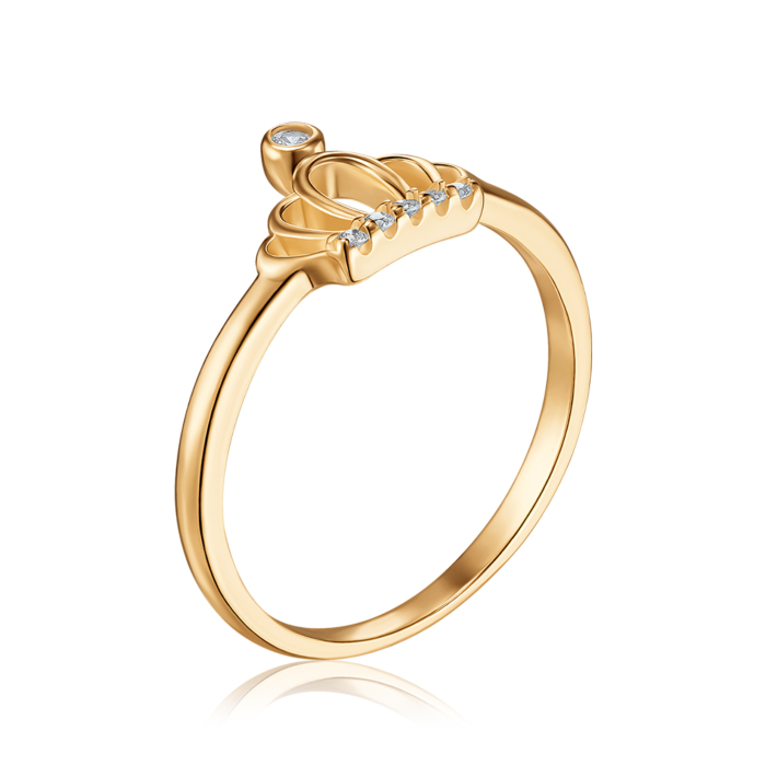 Серебряное кольцо с фианитами. Артикул LR00125-R/20/1