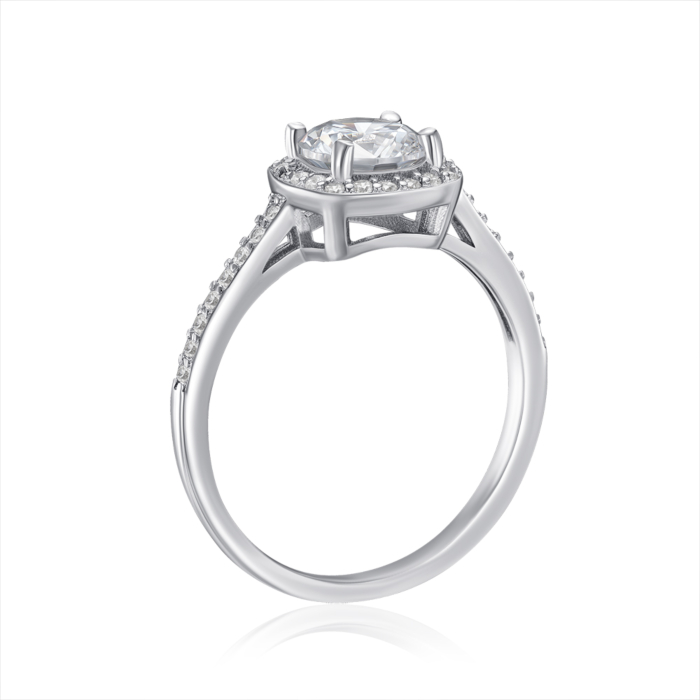 Серебряное кольцо с фианитами. Артикул SZDR00274-1-R/12/1