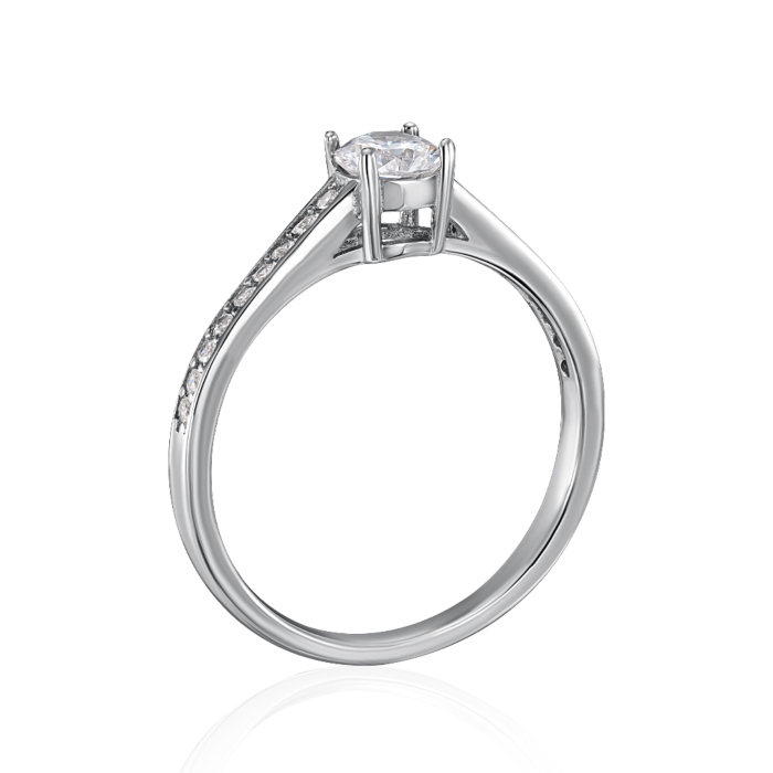 Серебряное кольцо с фианитами. Артикул SZDR00327-R/12/1