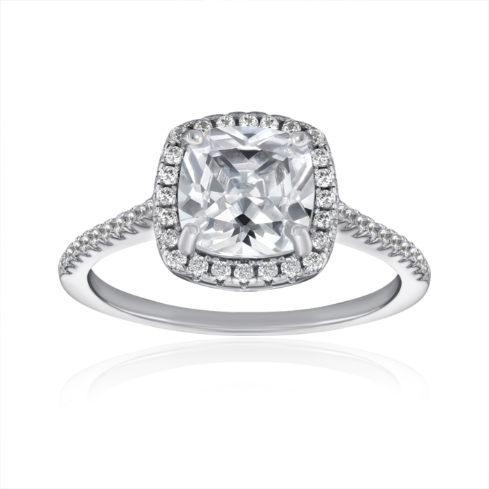 Серебряное кольцо с фианитами. Артикул SZDR00338-R/12/1