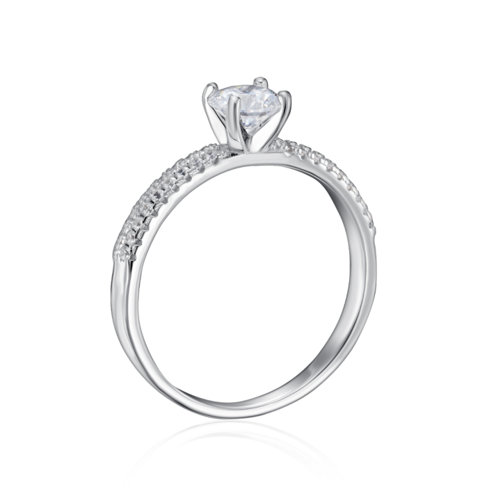 Серебряное кольцо с фианитами. Артикул SZDR00399-R/12/1