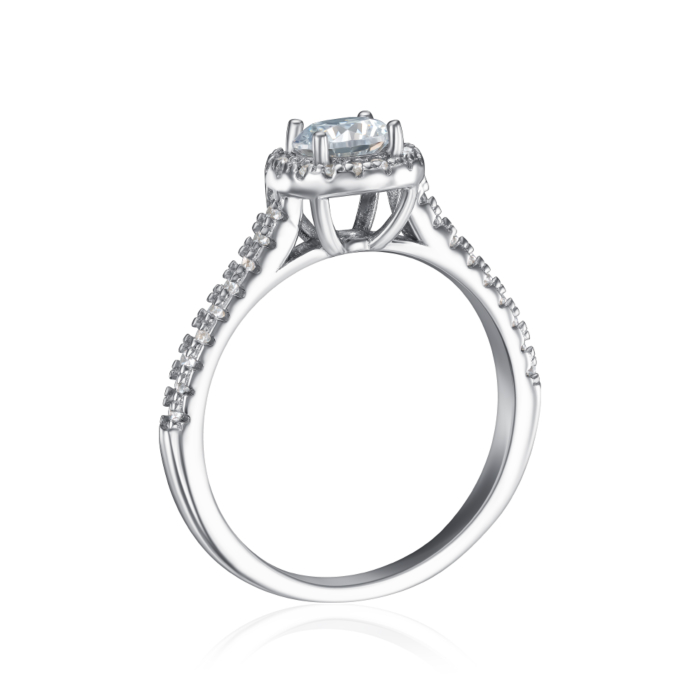 Серебряное кольцо с фианитами. Артикул SZDR00433-R/12/1