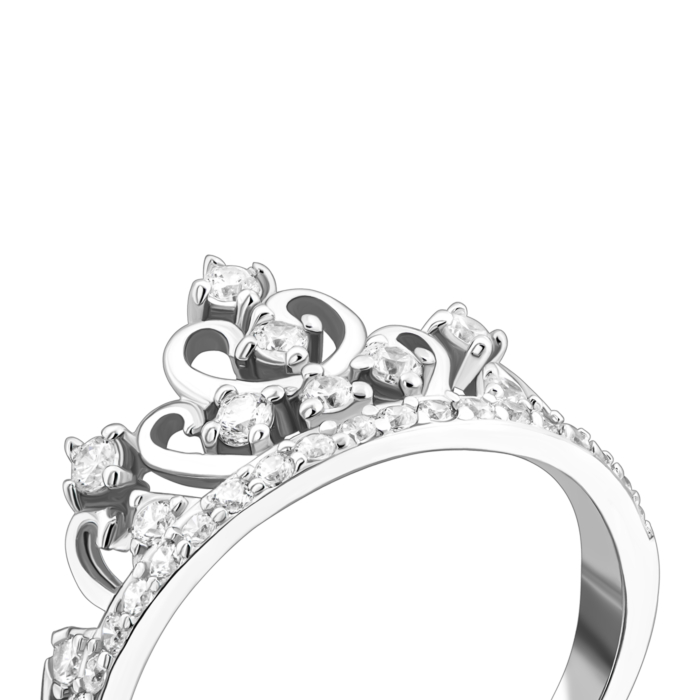 Серебряное кольцо с фианитами. Артикул UG5SZDR00787