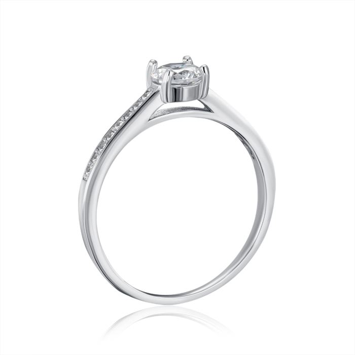 Срібна каблучка з фіанітами. Артикул SZDR00939-R/12/1